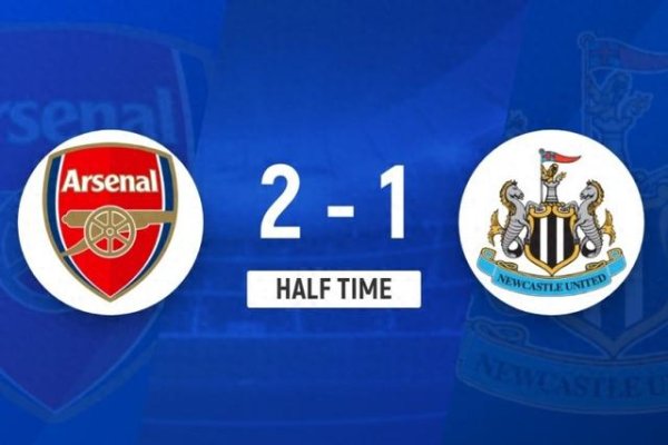 Halftime - Arsenal 2-1 Newca
